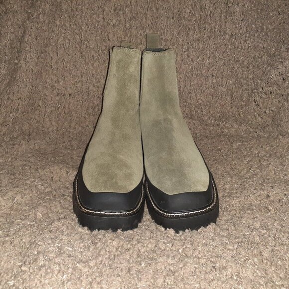 CASLON-Betsey Ankle Boot-Gray/Taupe Suede-Water Resistant-Sz 10/10.5-Excellent - Picture 3 of 8